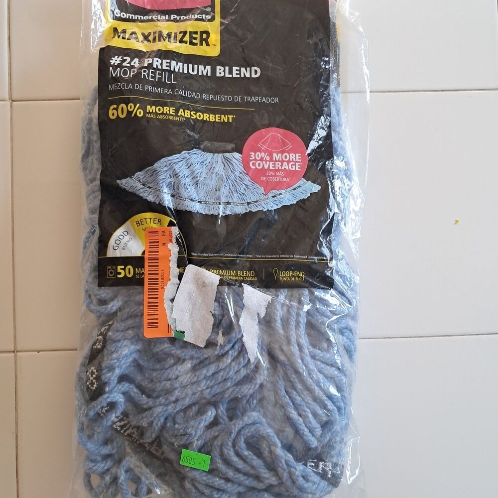 Rubbermaid 1972944 Blended Mop Refill Rubbermaid MAXIMIZER Commercial Mop Head